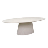 Ovale eettafel Solana Zand Mangohout 240 cm