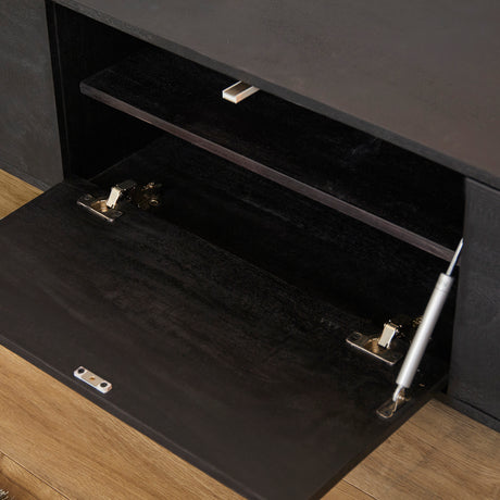 Zwevend tv-meubel Vision Zwart | 200 cm