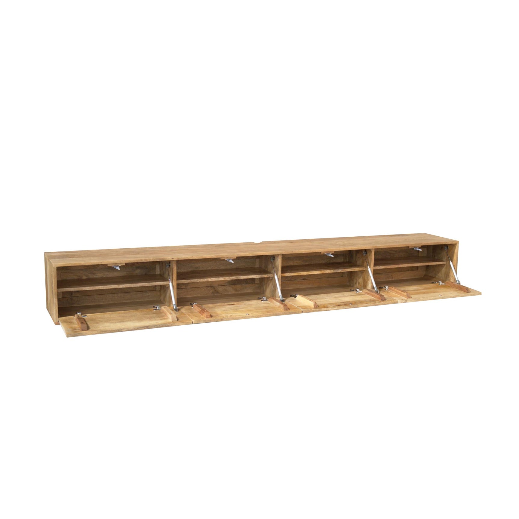 Zwevend tv-meubel Vision licht mango | 240 cm