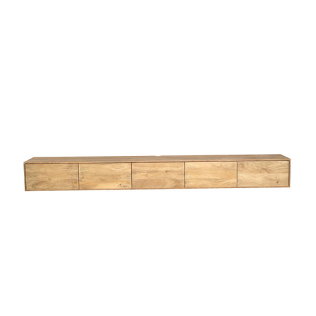 Zwevend tv-meubel Vision licht mango | 280 cm