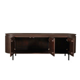 Tv-meubel Solana bruin mangohout 165 cm