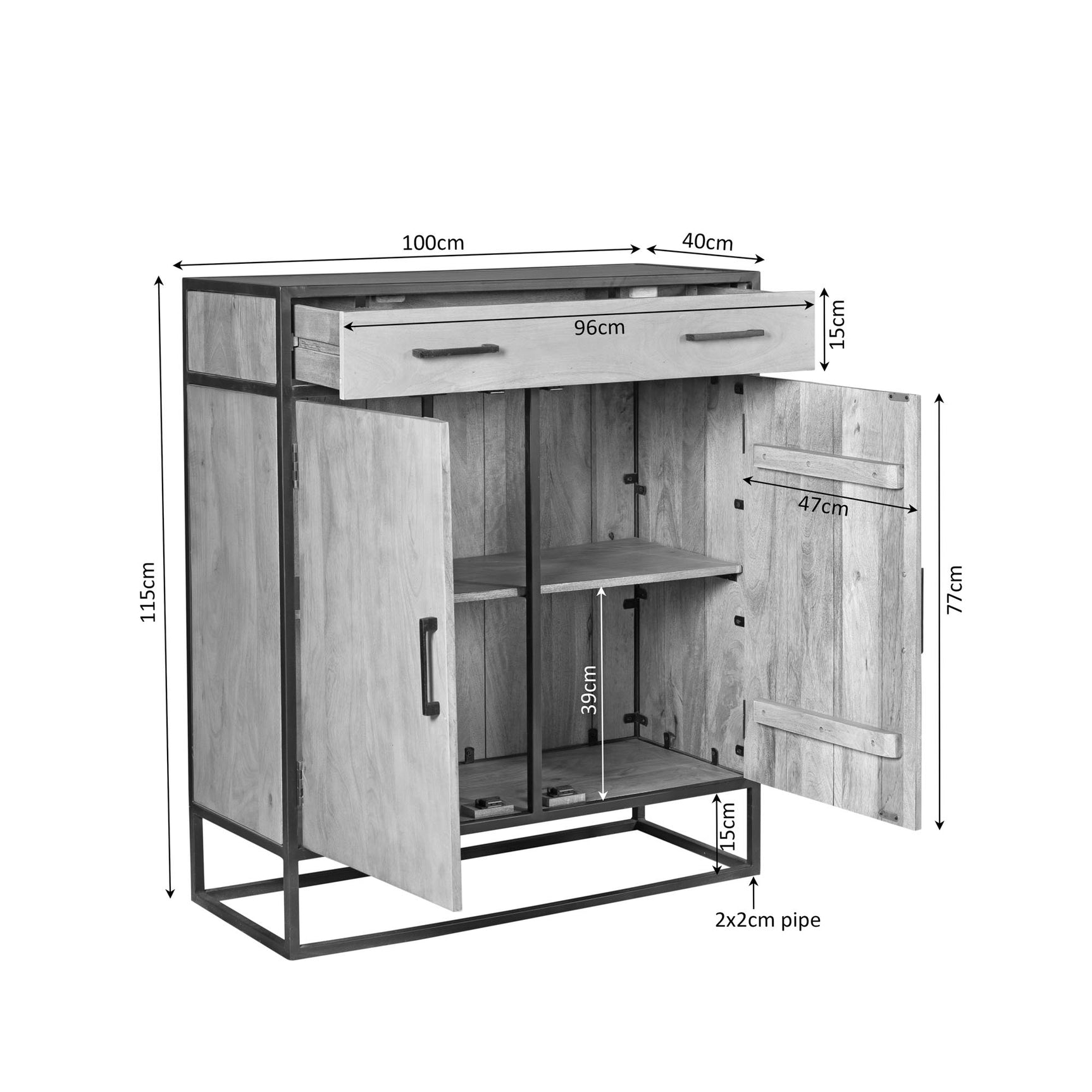 Kast Dakota | 100 cm