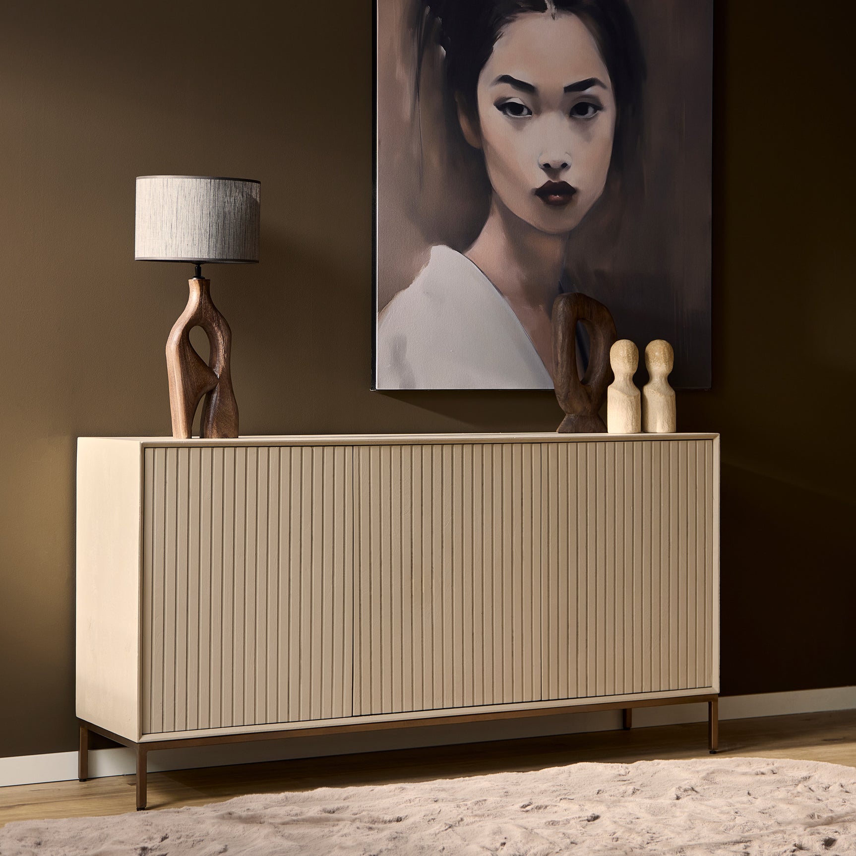 Dressoir Madison Zand  | 165 cm