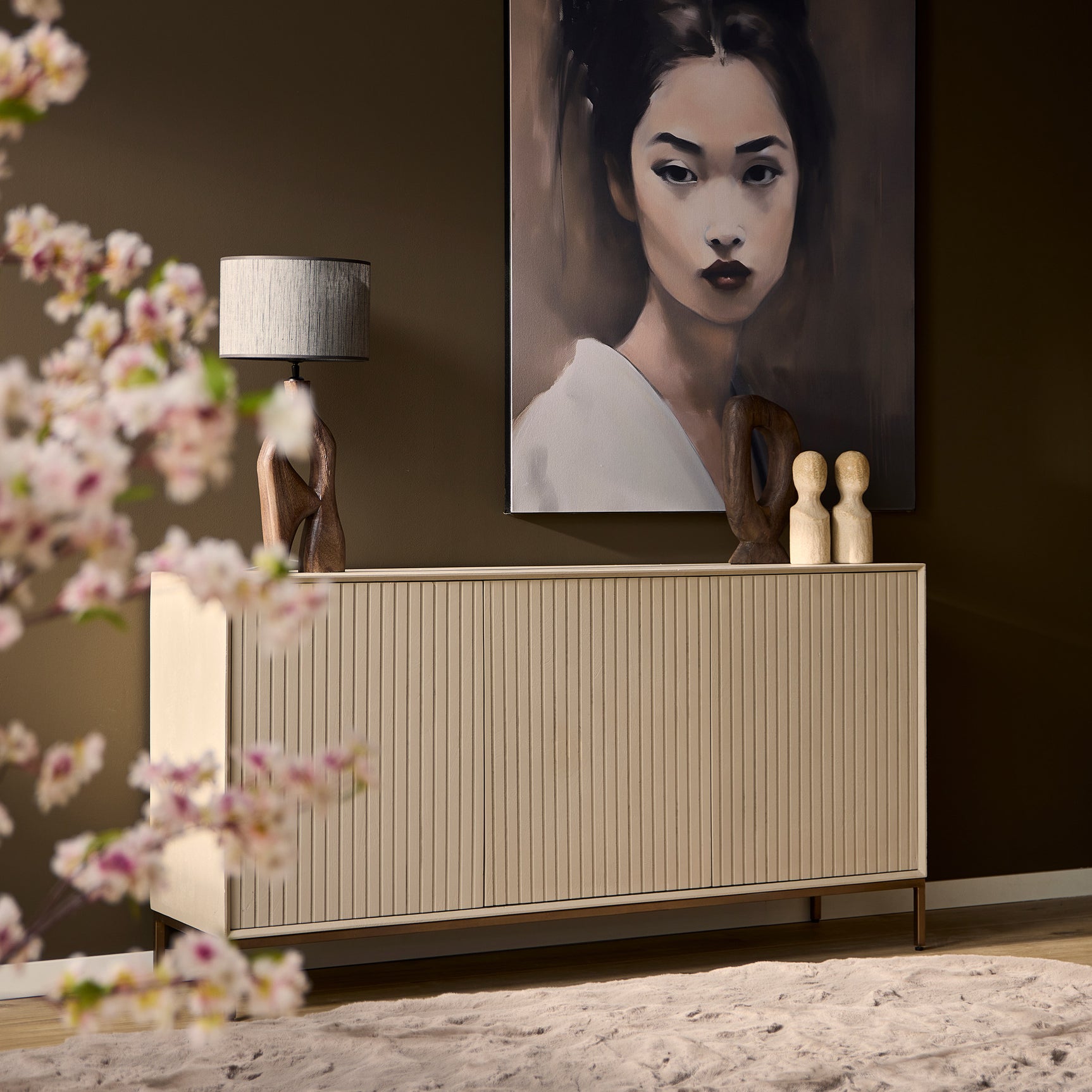 Dressoir Madison Zand  | 165 cm