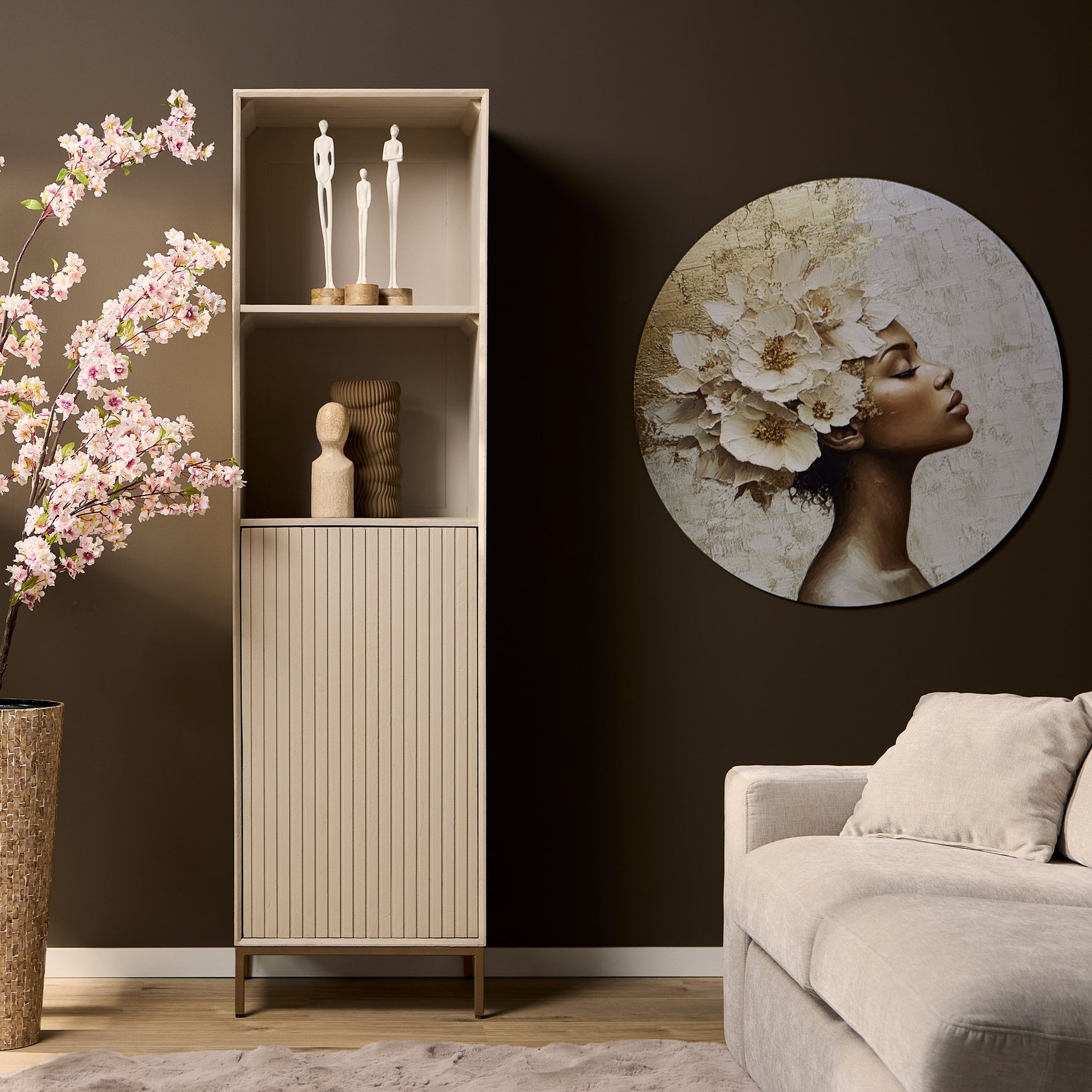 Boekenkast Madison Zand | 55 cm