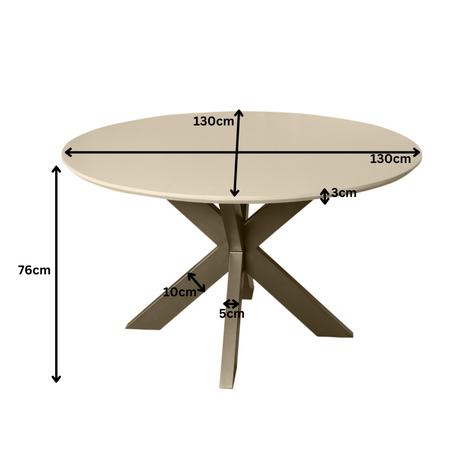 Starfurn - Eettafel Madison Zand | 130 cm
