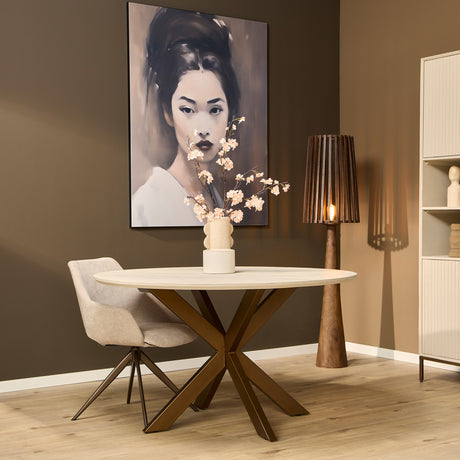 Starfurn - Eettafel Madison Zandkleurig | 150 cm