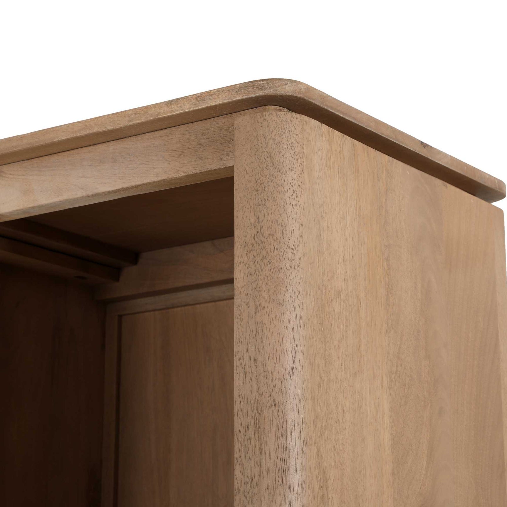 Vakkenkast XL Dallas Naturel Mangohout 160 cm