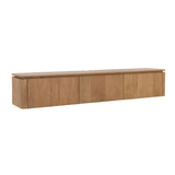Zwevend tv-meubel Dallas naturel mangohout 165 cm