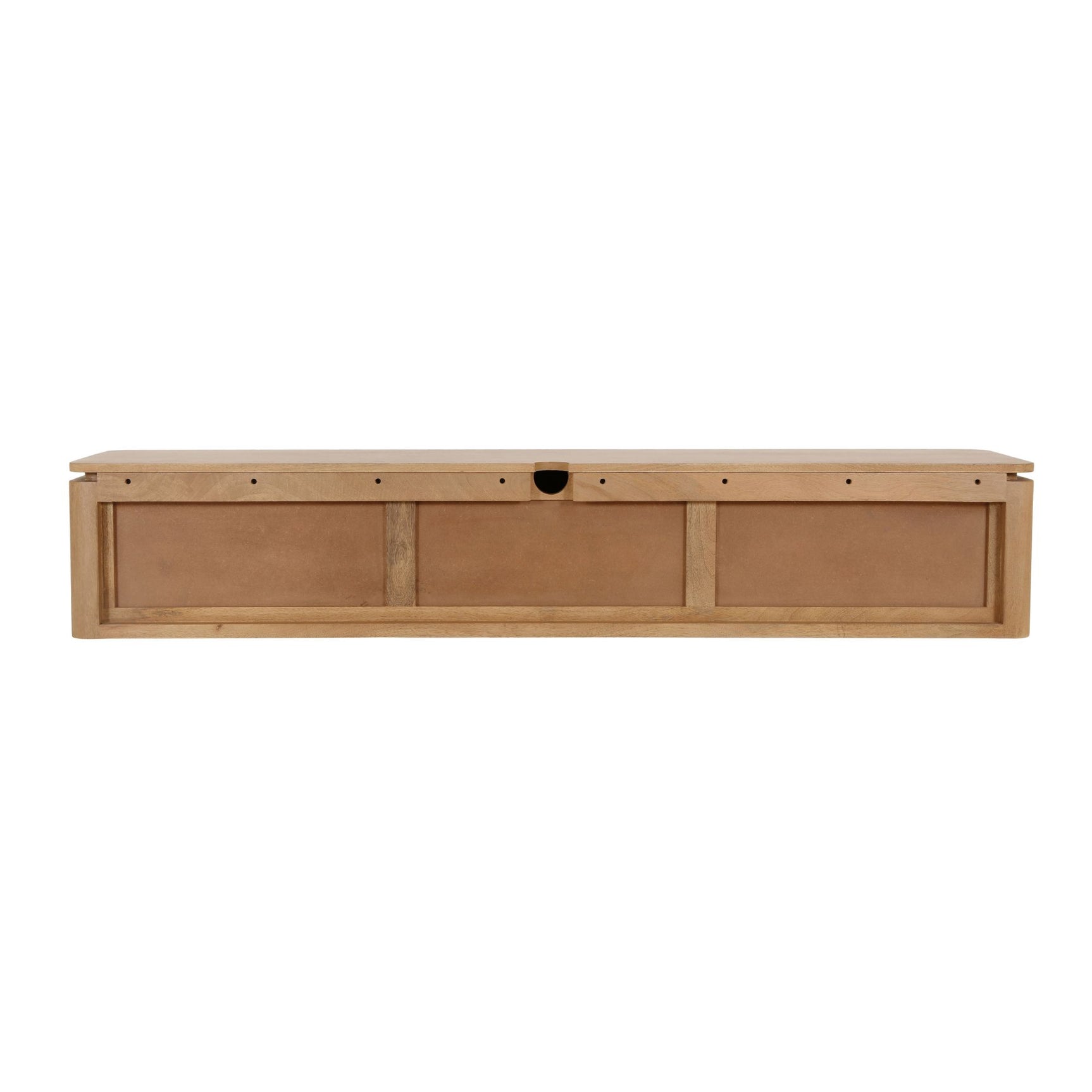 Zwevend tv-meubel Dallas naturel mangohout 165 cm