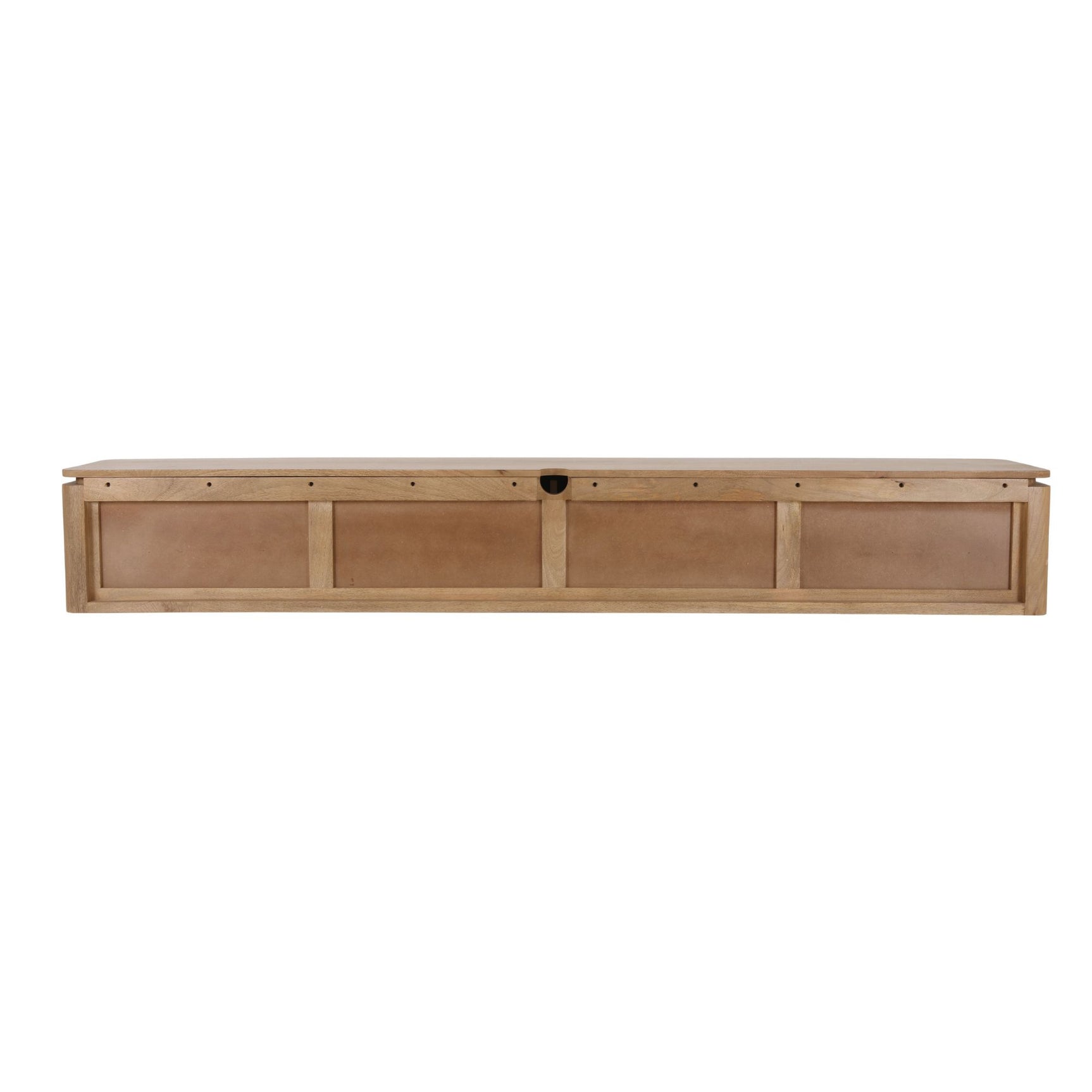 Zwevend tv-meubel Dallas naturel mangohout 210 cm
