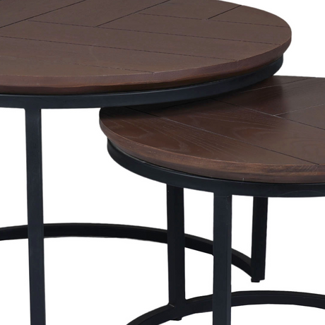 Salontafel Otik Walnoot-eiken | 70 cm | set van 2