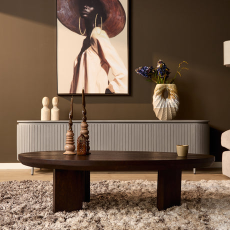 Salontafel Zillah | 130 cm | Eikenbruin