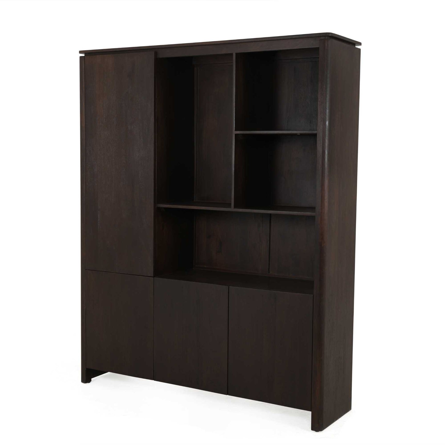 Vakkenkast XL Dallas Bruin Mangohout 160 cm