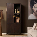 Vakkenkast Dallas Bruin Mangohout 90 cm