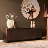 Tv-meubel Dallas bruin mangohout 165 cm