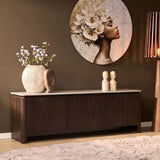 Tv-meubel Dallas bruin mangohout 165 cm