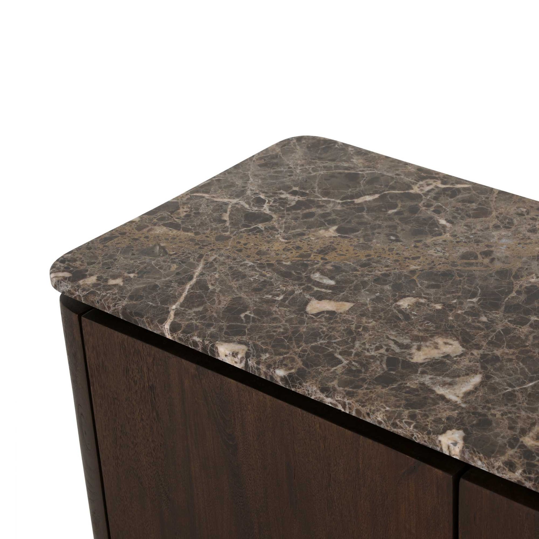 Tv-meubel Dallas bruin mangohout 210 cm
