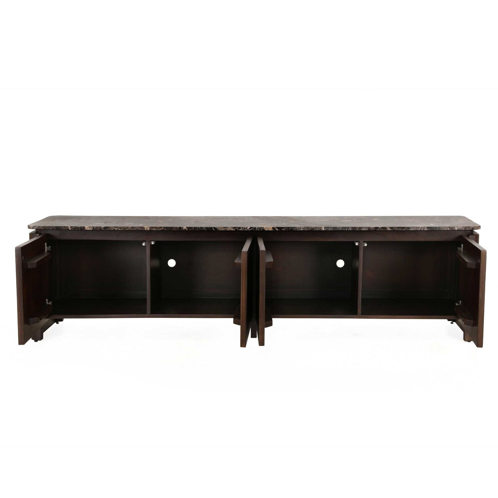 Tv-meubel Dallas bruin mangohout 210 cm