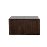 Vierkante salontafel Dallas bruin mangohout 80 cm