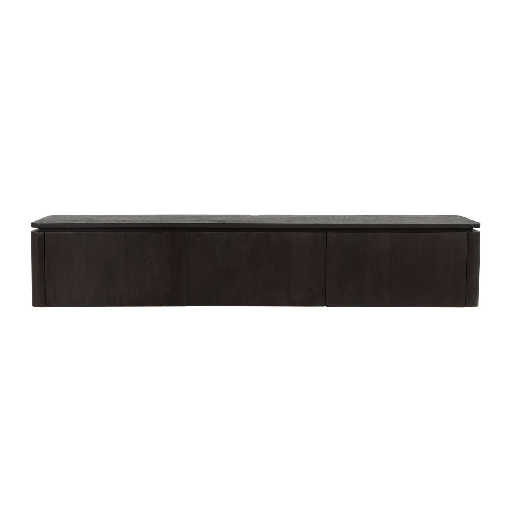 Zwevend tv-meubel Dallas bruin mangohout 165 cm