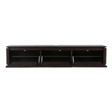Zwevend tv-meubel Dallas bruin mangohout 165 cm