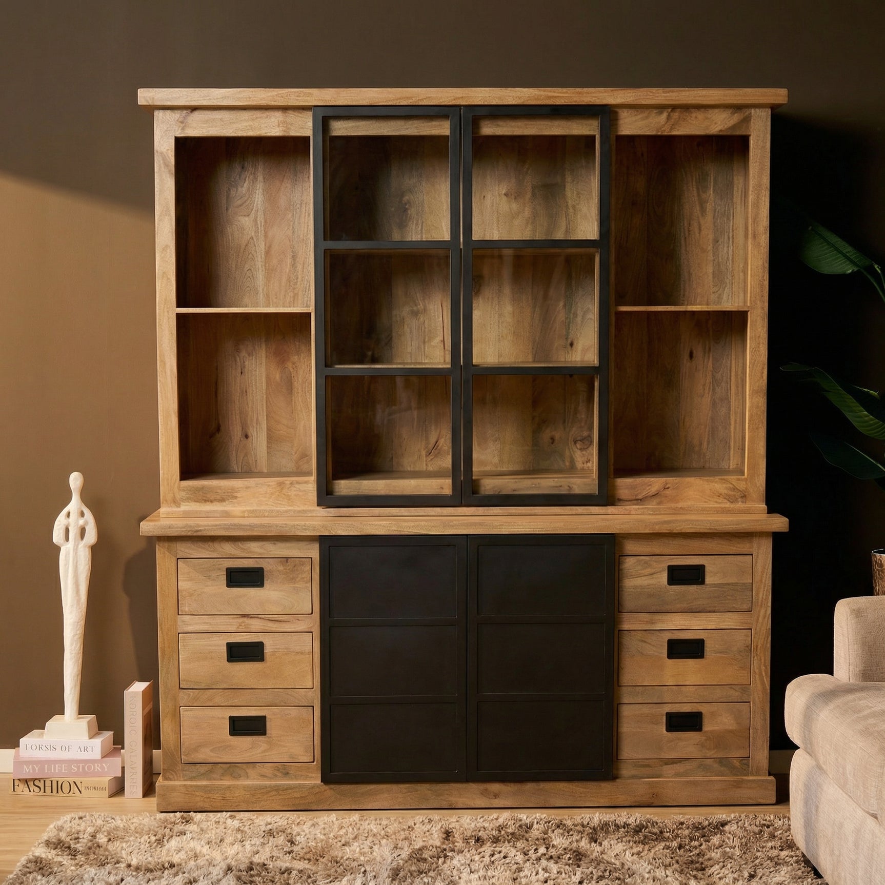 Vitrinekast Noa | 200 cm