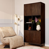 Vakkenkast Madison Bruin | 90 cm