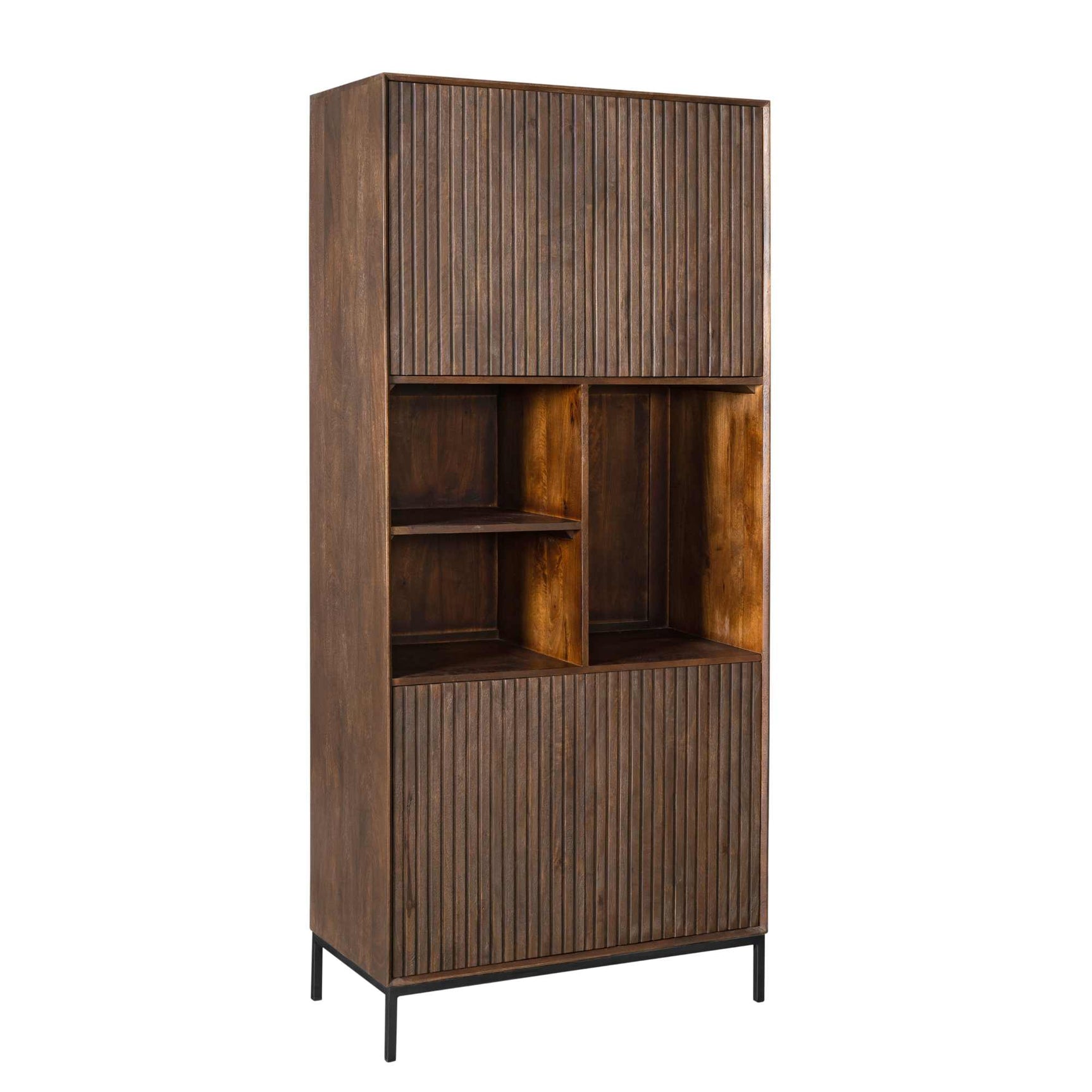 Vakkenkast Madison Bruin | 90 cm