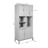 Vakkenkast Madison Bruin | 90 cm