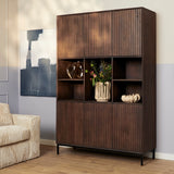 Vakkenkast Madison XL bruin| 135 cm