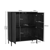 Kabinetkast Madison bruin mangohout 100 cm