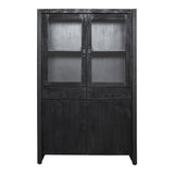 Vitrinekast Boaz Zwart | 115 cm