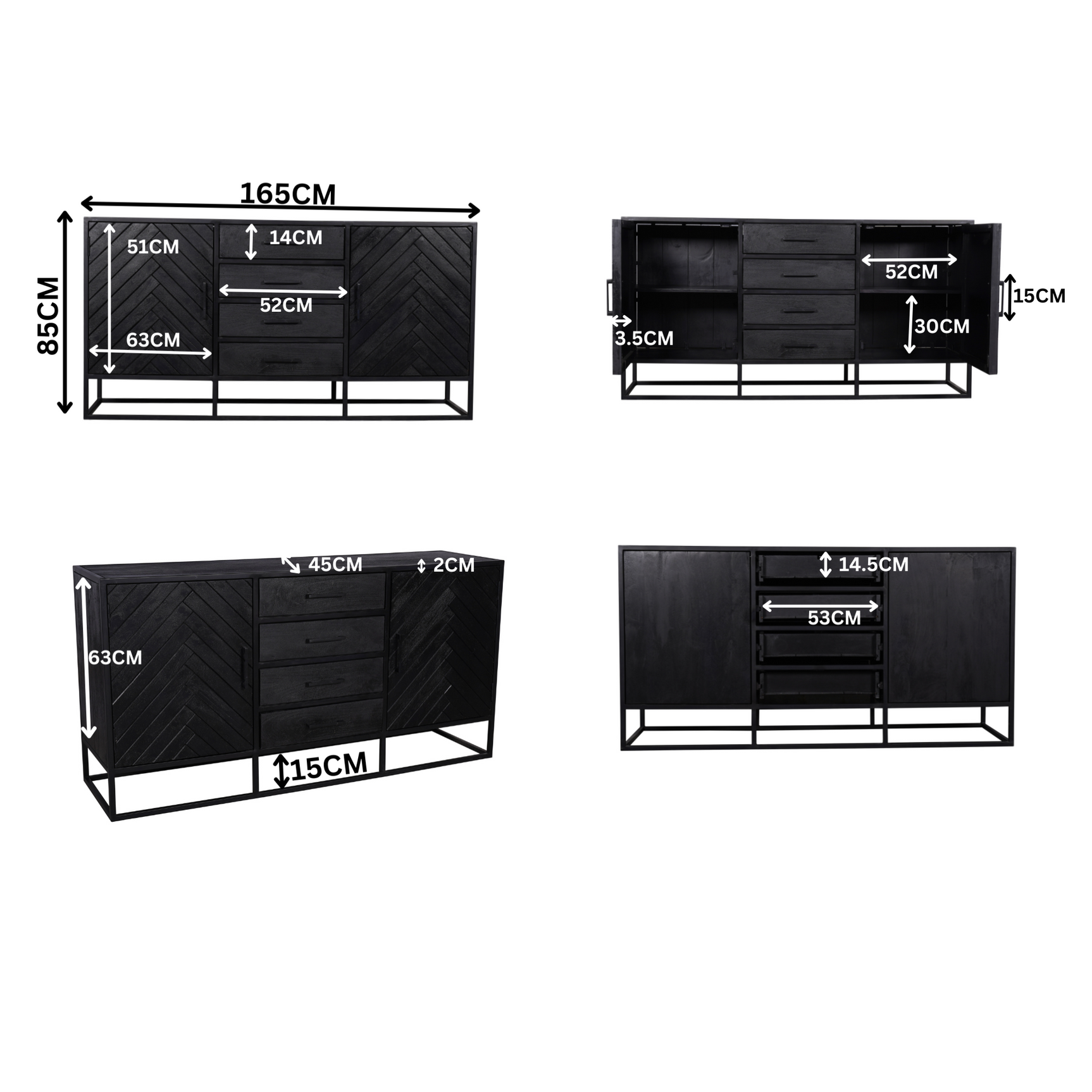 Dressoir New York | 165 cm