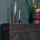 Kast New York | Mangohout en staal | 100 cm
