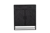 Kast New York | Mangohout en staal | 100 cm