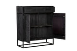 Kast New York | Mangohout en staal | 100 cm