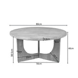 Salontafel Guus Naturel Mangohout 80 cm