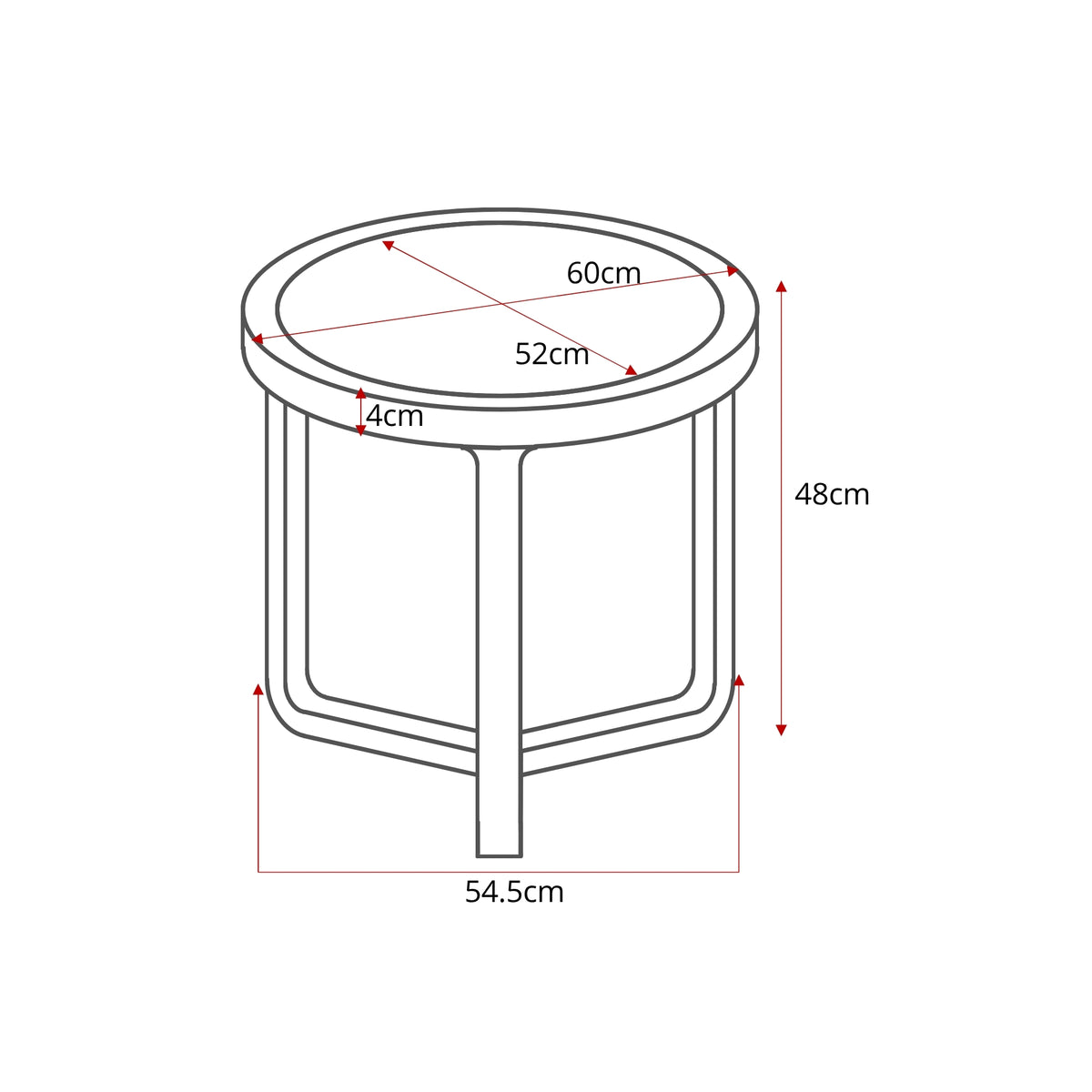 Starfurn - Bijzettafel Morris | 60 cm