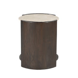 Bijzettafel Rune Botticino marmer 45 cm