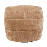 Leunstoel rug met gestepte banen, beige geweven stof