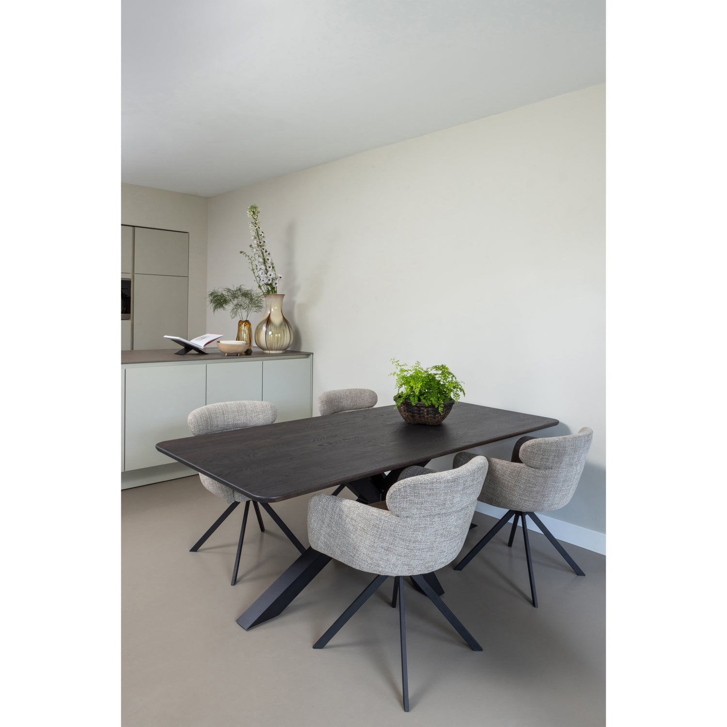 KRUISVORM POOT METAAL ZWART