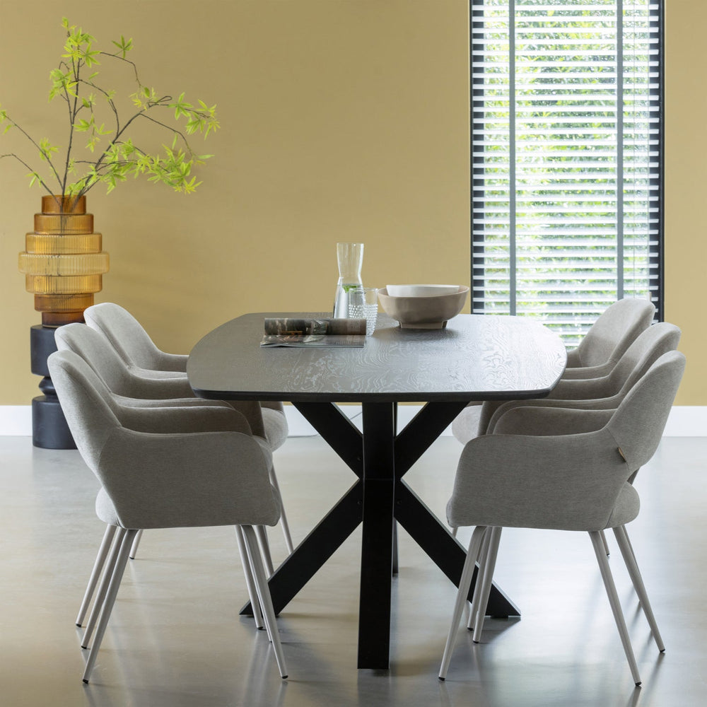 KRUISVORM POOT METAAL ZWART