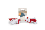 Beeztees - flossytoy ro/bl ass 2knop.125g