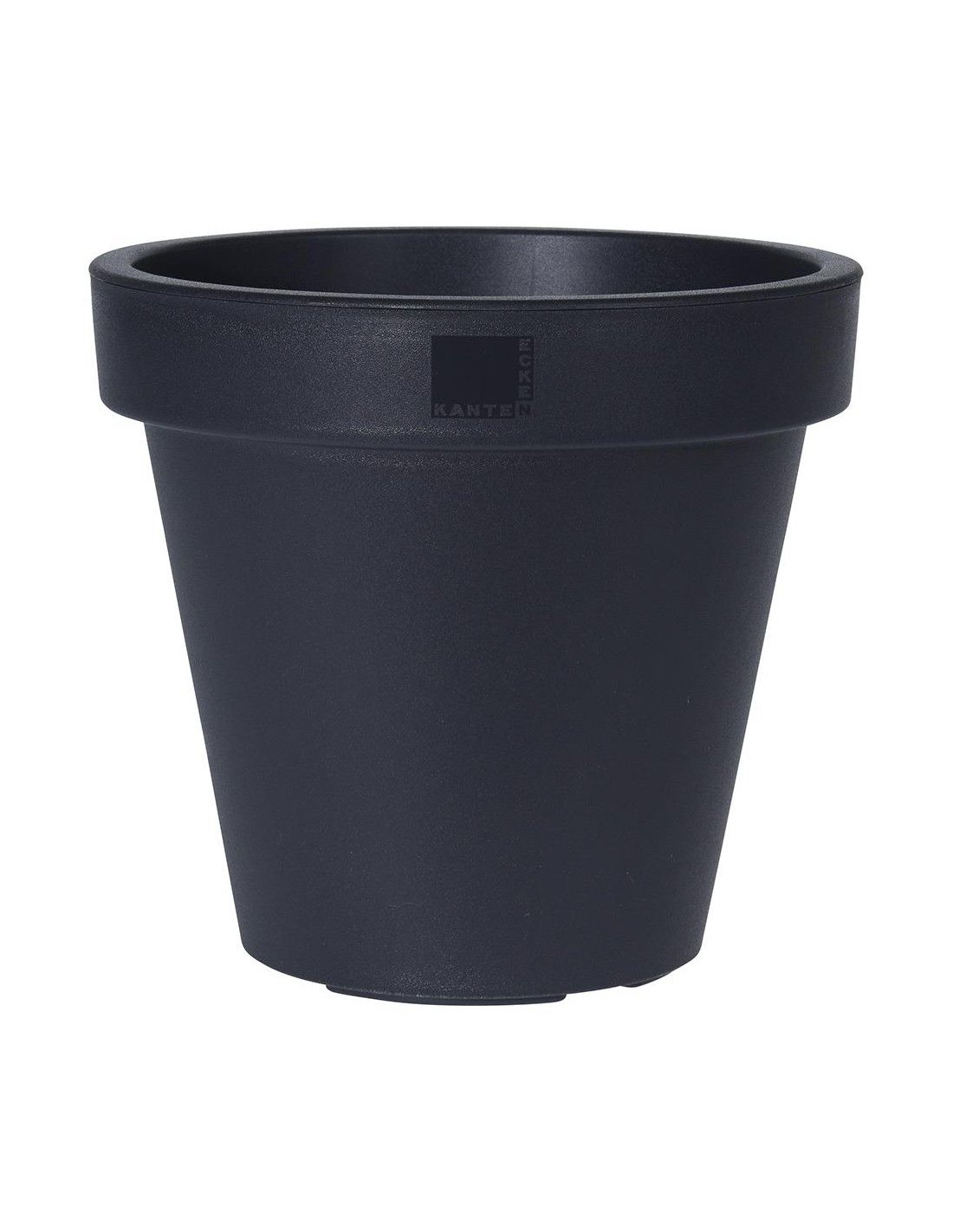 Bloempot ek rond 20cm antracie