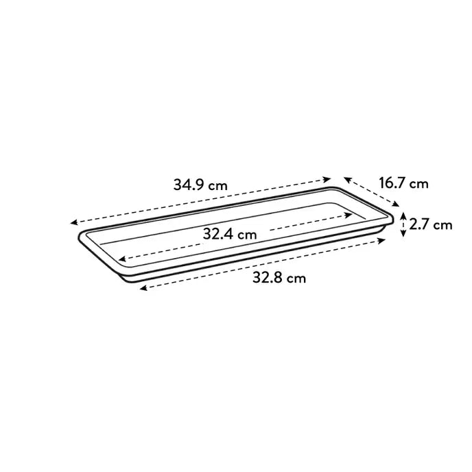 Elho - barcelona balkonbak schotel 40cm antraciet