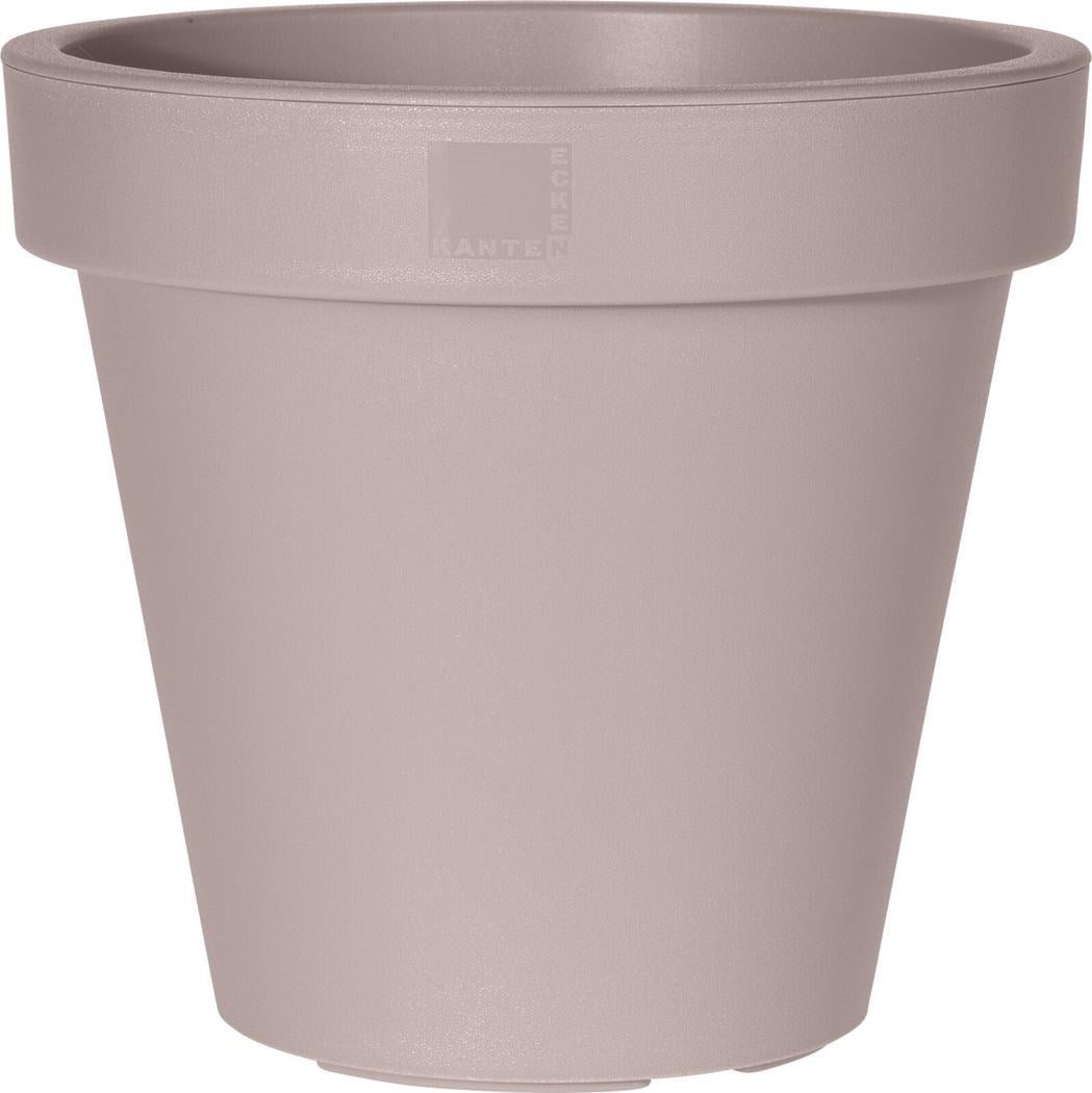 Bloempot ek rond 30cm taupe