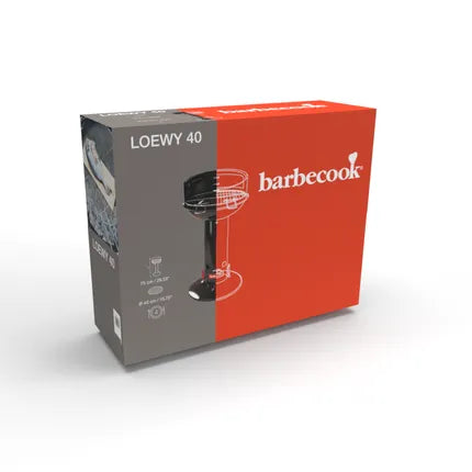 Barbecook - Loewy 40 houtskoolbarbecue uit email zwart Ø 40cm H 75cm