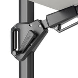 Platinum zweefparasol Challenger T² Glow 300x300 - antraciet