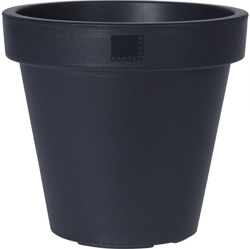 Bloempot ek rond 25cm antraciet